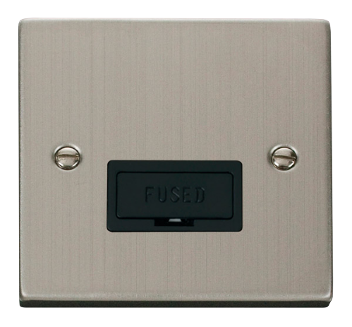 Scolmore VPSS650BK - 13A Fused Connection Unit - Black Deco Scolmore - Sparks Warehouse