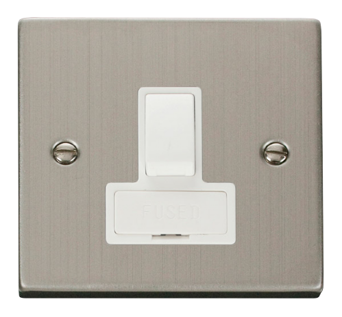 Scolmore VPSS651WH - 13A Fused Switched Connection Unit - White Deco Scolmore - Sparks Warehouse