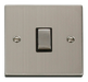 Scolmore VPSS722BK - 20A 1 Gang DP ‘Ingot’ Switch - Black Deco Scolmore - Sparks Warehouse