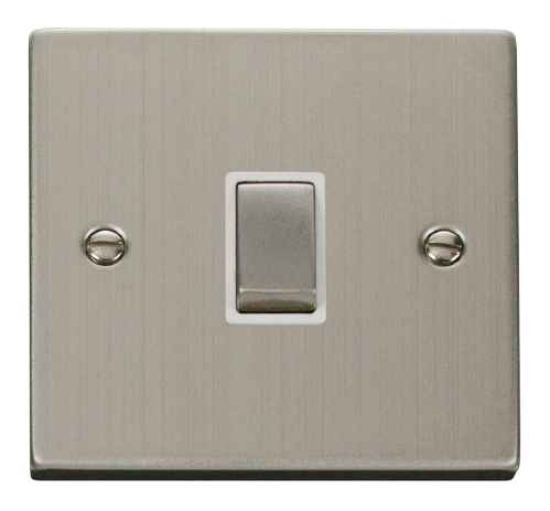 Scolmore VPSS722WH - 20A 1 Gang DP ‘Ingot’ Switch - White Deco Scolmore - Sparks Warehouse
