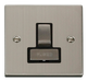 Scolmore VPSS751BK - 13A Fused ‘Ingot’ Switched Connection Unit - Black Deco Scolmore - Sparks Warehouse