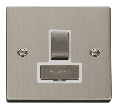Scolmore VPSS751WH - 13A Fused ‘Ingot’ Switched Connection Unit - White Deco Scolmore - Sparks Warehouse