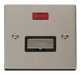 Scolmore VPSS753BK - 13A Fused ‘Ingot’ Connection Unit With Neon - Black Deco Scolmore - Sparks Warehouse
