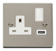 Scolmore VPSS771WH - 13A 1G Switched Socket With 2.1A USB Outlet - White Deco Scolmore - Sparks Warehouse