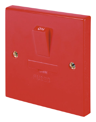 Scolmore WA056RD - 3A Fused Connection Unit DP Switched – Red Essentials Scolmore - Sparks Warehouse