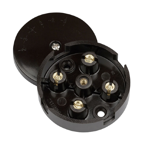 Scolmore WA075 - 5A Junction Box Selective Entry 4 Terminal – Brown Essentials Scolmore - Sparks Warehouse