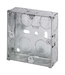 Scolmore WA093 - 1 Gang 25mm Deep Galvanised Steel K.O. Box Essentials Scolmore - Sparks Warehouse