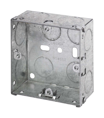Scolmore WA095 - 1 Gang 35mm Deep Galvanised Steel K.O. Box Essentials Scolmore - Sparks Warehouse