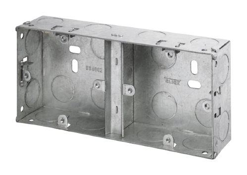 Scolmore WA099 - 1 + 1 Dual Accessory Box - 35mm Deep Essentials Scolmore - Sparks Warehouse