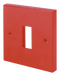 Scolmore WA401RD - Single Switch Plate Red – 1 Aperture Essentials Scolmore - Sparks Warehouse