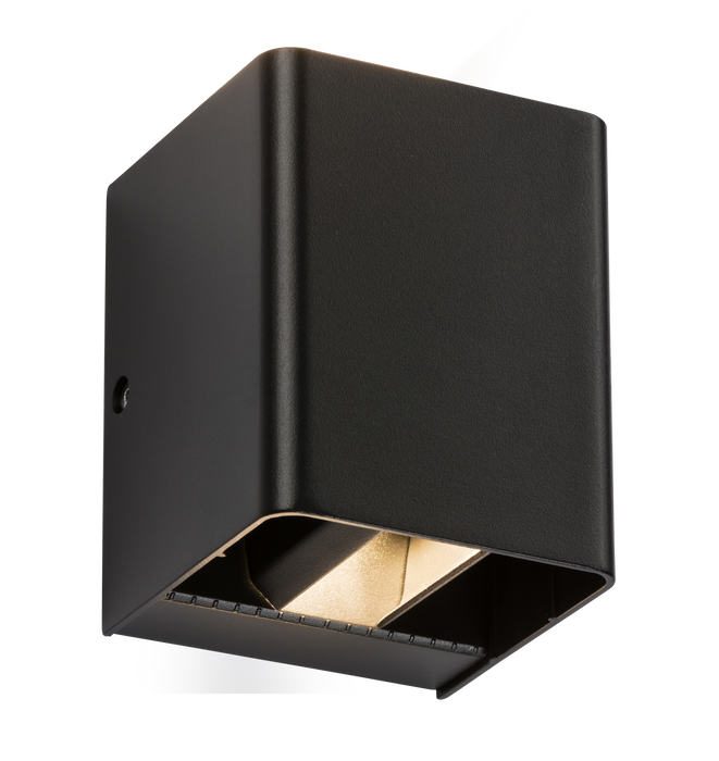 Knightsbridge WAD12ABK 230V IP65 2 x 6W LED Adjustable Up and Down Wall Light Black - 3000K KB Knightsbridge - Sparks Warehouse