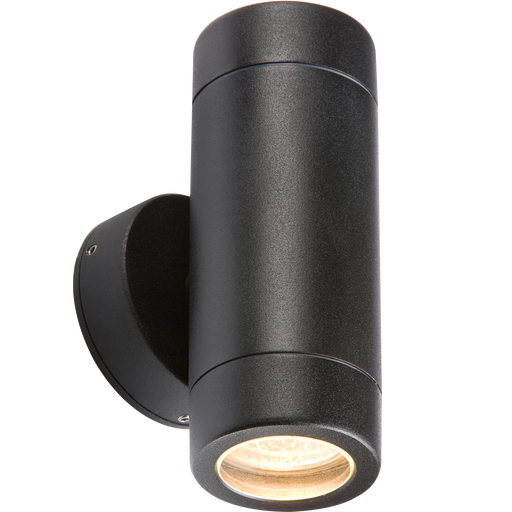 Knightsbridge WALL2LBK IP65 Aluminium POWDER COATED Black UP & Down Light GU10 35W. KB Knightsbridge - Sparks Warehouse