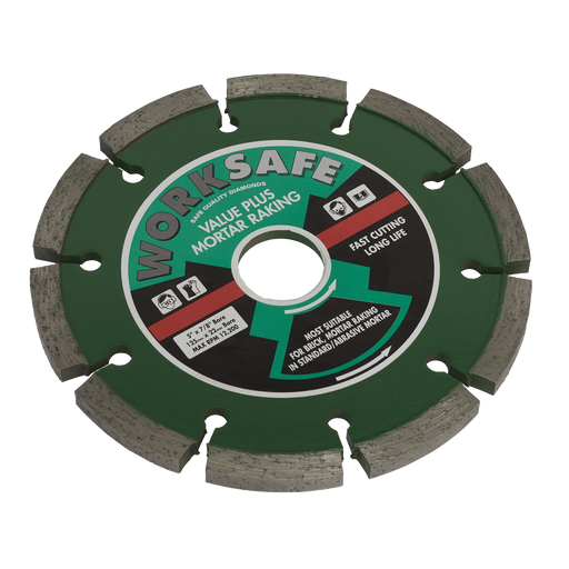 Sealey - WDVP125 Value Plus Diamond Blade Ø125 x 22mm Consumables Sealey - Sparks Warehouse