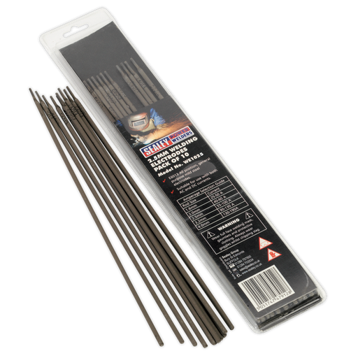 Sealey - WE1025 Welding Electrode Ø2.5 x 300mm Pack of 10 Consumables Sealey - Sparks Warehouse