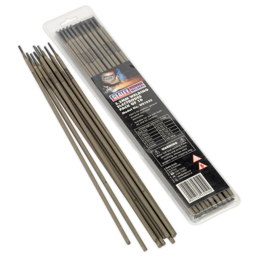 Sealey - WE1032 Welding Electrode Ø3.2 x 350mm Pack of 10 Consumables Sealey - Sparks Warehouse