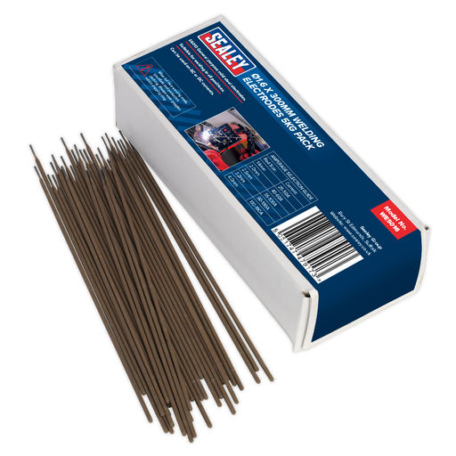 Sealey - WE5016 Welding Electrodes Ø1.6 x 300mm 5kg Pack Consumables Sealey - Sparks Warehouse