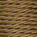1.5mm Core Decorative Braided Fabric Flex  - 1 Metre Length  - WHISKEY/OLD GOLD TWIST