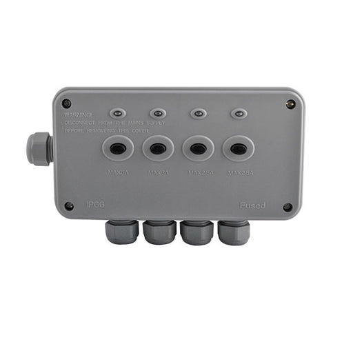 BG Nexus Storm WPB4S Weatherproof IP55 Power Controller 4-Way Switched - BG - sparks-warehouse