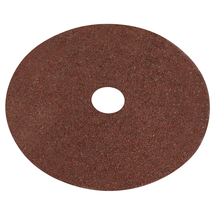 Sealey - WSD424 Fibre Backed Disc Ø100mm - 24Grit Pack of 25 Consumables Sealey - Sparks Warehouse