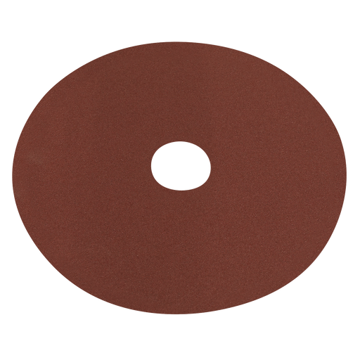 Sealey - WSD5100 Fibre Backed Disc Ø125mm - 100Grit Pack of 25 Consumables Sealey - Sparks Warehouse