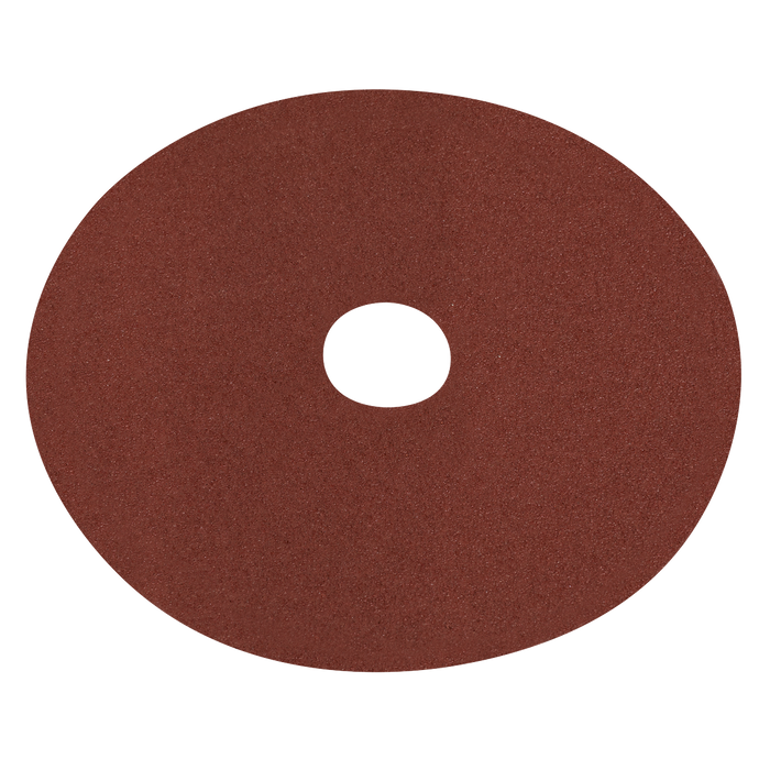 Sealey - WSD550 Fibre Backed Disc Ø125mm - 50Grit Pack of 25 Consumables Sealey - Sparks Warehouse