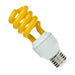 Fluorescent Sprial Lamp emits Yellow Light 240v 15w E27/ES Energy Saving Bulbs Other  - Easy Lighbulbs