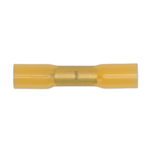 Sealey - YTSB50 Heat Shrink Butt Connector Terminal Ø6.8mm Yellow Pack of 50 Consumables Sealey - Sparks Warehouse