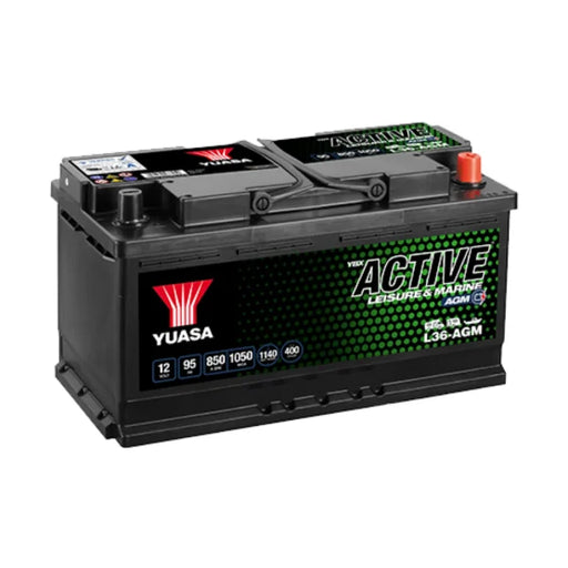 YUASA - L36-AGM YUASA ACTIVE AGM (019) 95AH 850CCA 1140WH