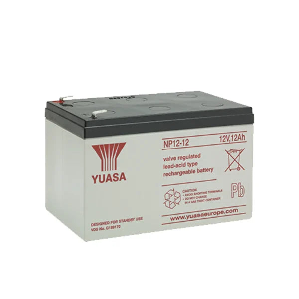 YUASA - NP12-12 YUASA BATTERY 12V 12AH VRLA