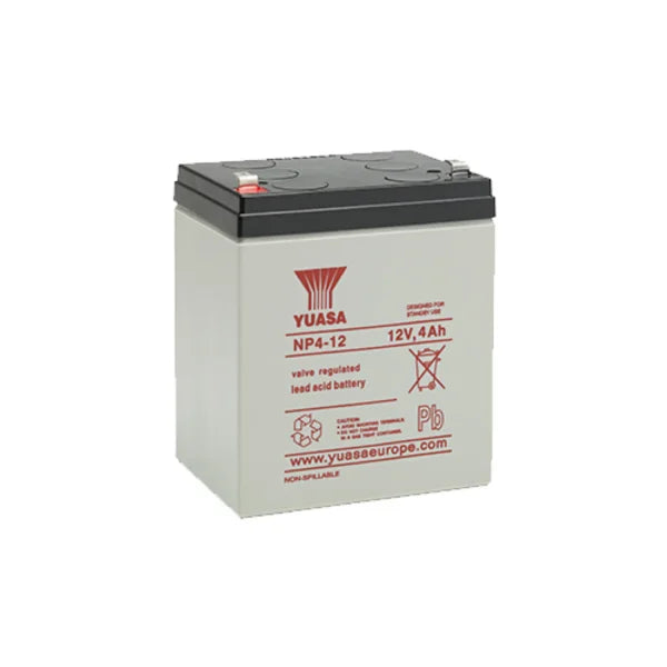YUASA - NP4-12 YUASA BATTERY 12V 4AH VRLA