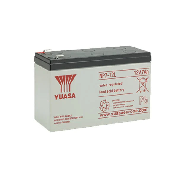 YUASA - NP7-12L YUASA BATTERY 12V 7AH (LRG TERM)