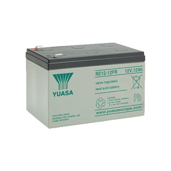 YUASA - RE12-12FR YUASA 12V 12AH FLAME RET VRLA