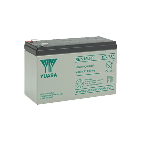 YUASA - RE7-12 YUASA BATTERY 12V 7AH VRLA