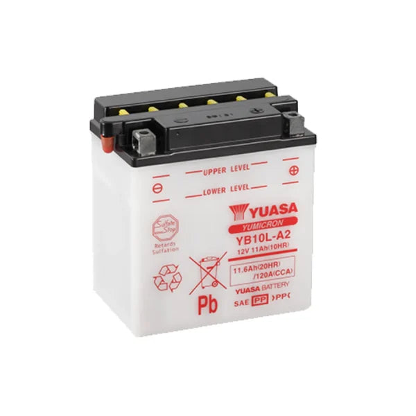 YUASA - YB10L-A2(CP) YUASA BATTERY 12V 11AH WITH ACID PACK
