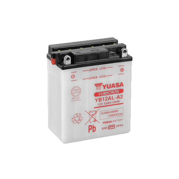 YUASA - YB12AL-A2 (CP) YUASA BATTERY 12V 12AH (512013FP)