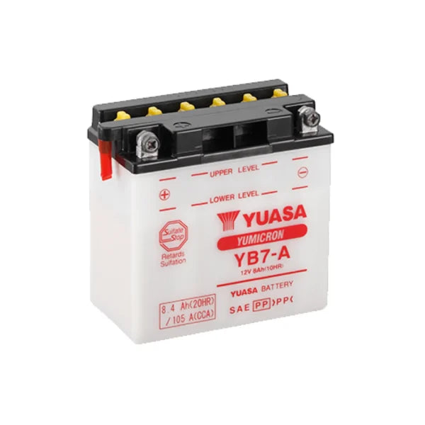 YUASA - YB7-A (CP) YUASA BATTERY 12V 8AH WITH ACID PACK