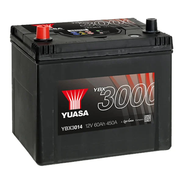 YUASA - YBX3014 YUASA BATT SEALED MF 12V 60AH 500CCA (014)