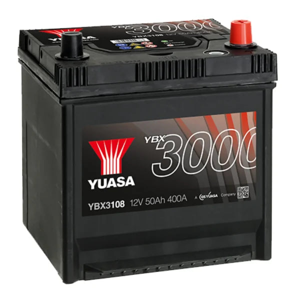YUASA - YBX3108 YUASA BATT SEAL/MF 12V 50AH 400CCA(008BH)