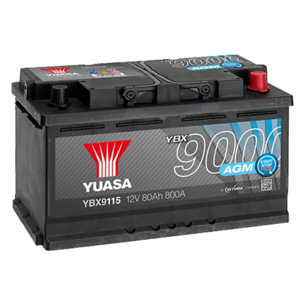 YUASA - YBX9115 YUASA BATT AGM S-S  12V 80AH 800CCA (115)