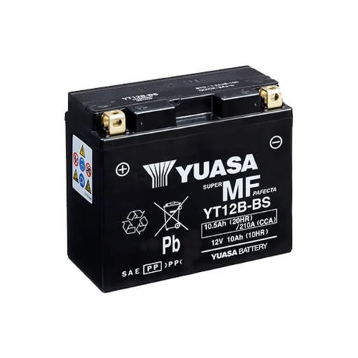 YUASA - YT12B-BS YUASA BATTERY 12V 10AH (YT12B-4,512901)
