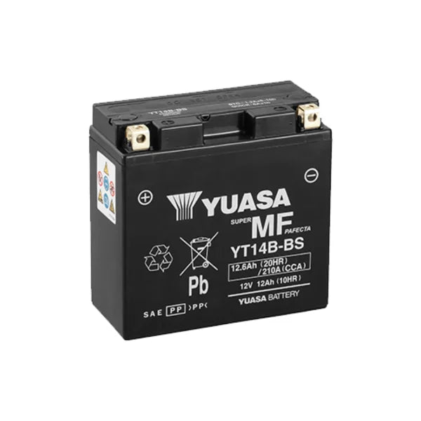 YUASA - YT14B-BS YUASA BATTERY 12V 12AH (YT14B-4,512903)