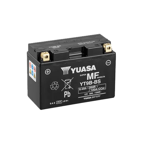 YUASA - YT9B-BS YUASA BATTERY 12V 8AH (YT9B-4,509902)