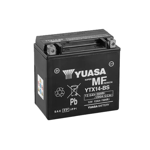 YUASA - YTX14-BS YUASA BATTERY 12V 12AH (512014)