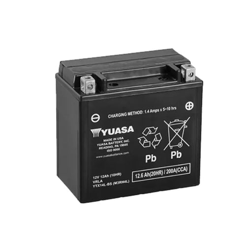 YUASA - YTX14L-BS YUASA BATTERY 12V 12AH (HARLEY)