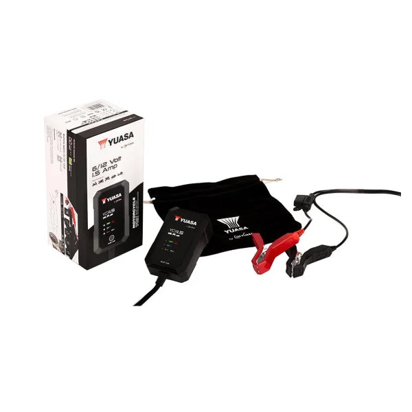 YUASA - YCX1.5 YUASA SMART MOTORCYCLE CHARGER 6V/12V 1.5A