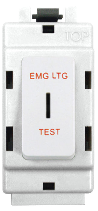 BG Nexus G30EL Grid 20AX 2 Way Double Pole Secret KEY Module  Labelled  *EMG LTG TEST* White - BG - sparks-warehouse