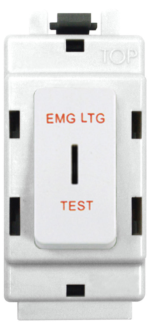 BG Nexus G30EL Grid 20AX 2 Way Double Pole Secret KEY Module  Labelled  *EMG LTG TEST* White - BG - sparks-warehouse