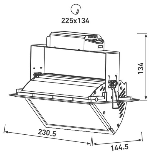 BG LKT103 Dwn/Lgt LED Tilt 36W 90Deg - BG - sparks-warehouse