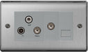 BG Nexus NBS68 TV/FM/Sat Screened Socket 1G - BG - Sparks Warehouse