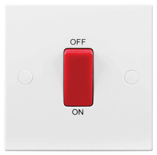 BG Nexus 975 45A Double Pole Switch Single Plate - BG - sparks-warehouse